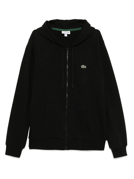  Lacoste Zipped Fleece Sweatshirt - Black 