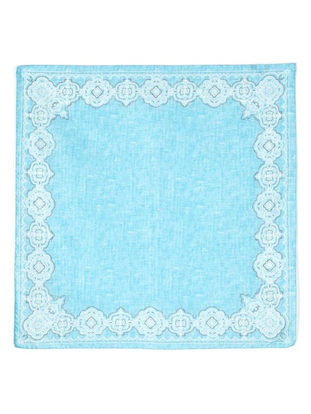  Lady Anne Abstract-print Handkerchief - Blue 