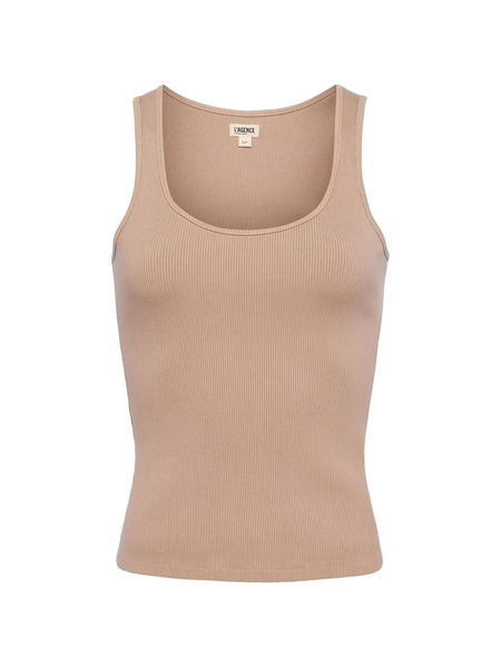  L'agence Adira Scoop-neck Tank Top - Neutrals 