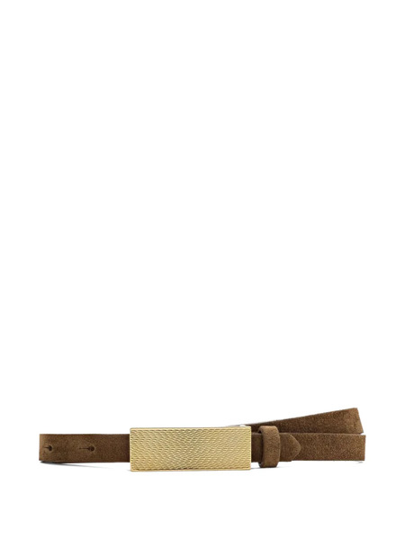  L'agence Elyse Leather Belt - Brown 