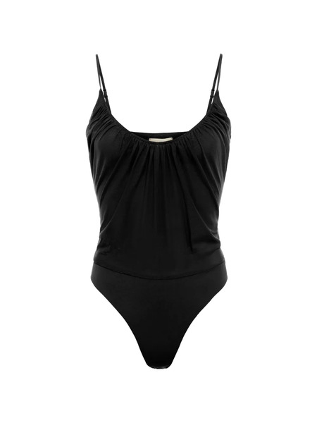  L'agence Gelina Gathered Bodysuit - Black 