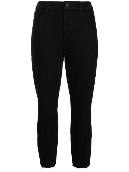  L'agence High-rise Sada Cropped Jeans - Black 