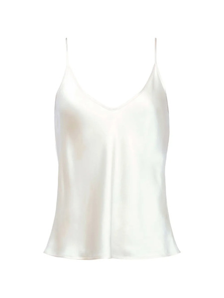  L'agence Lexi V-neck Tank Top - White 
