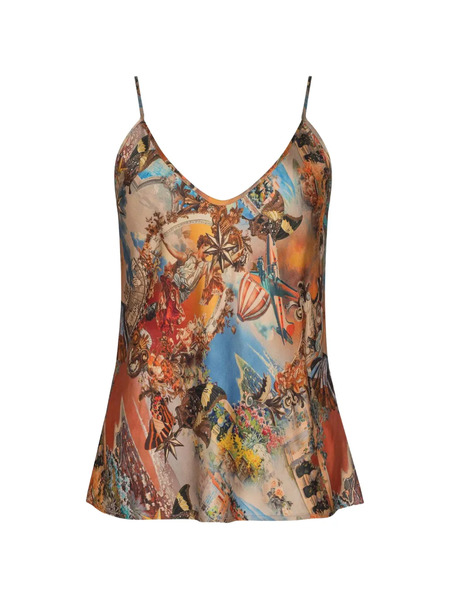  L'agence Lexi V-neck Top - Neutrals 