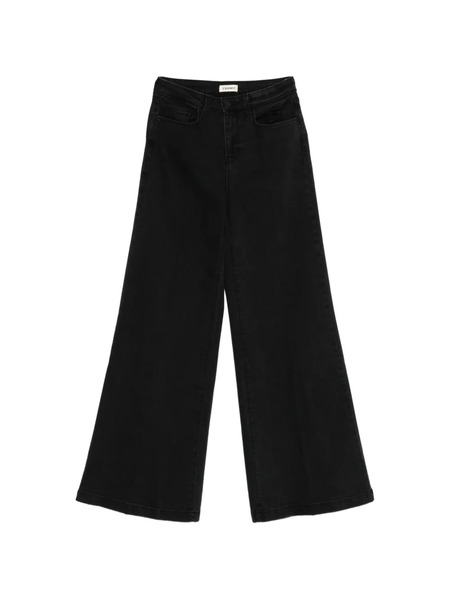  L'agence Quincy Wide-leg Jeans - Black 
