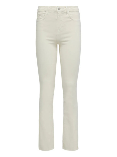  L'agence Raw-hem Bootcut Jeans - White 