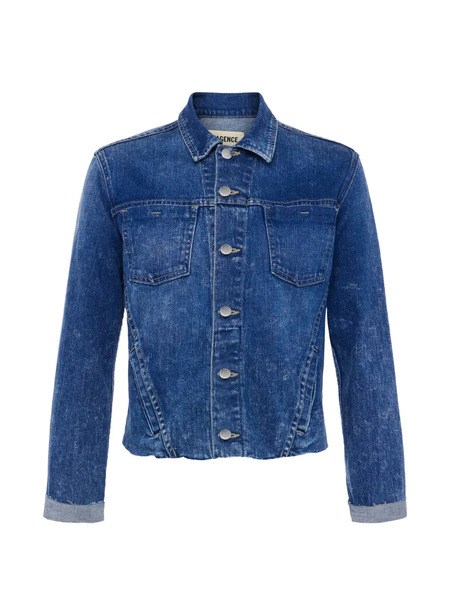  L'agence Slim Denim Jacket - Blue 