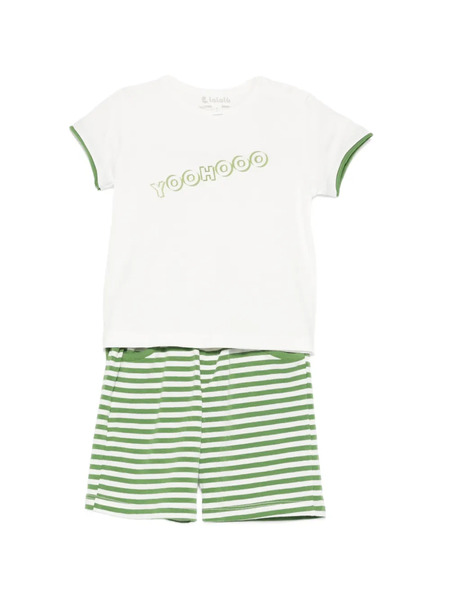  Lalalu Striped Dress - Green 