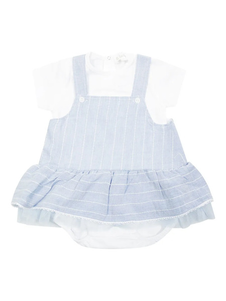  Lalalu Striped Ruffled Babywear - Blue 
