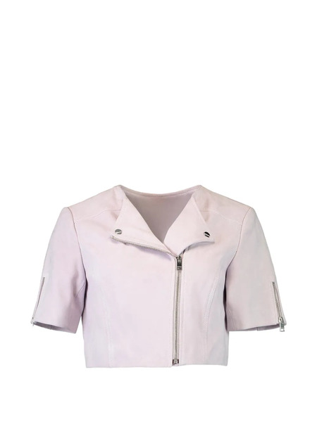  Lamarque Zip Cropped Jacket - Purple 