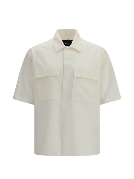  Laminar Oversized Bowling Shirt - White 