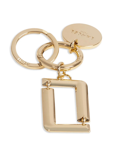  Lancel Angele Signature Keyring - Gold 