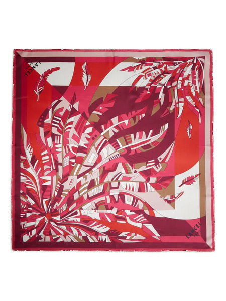  Lancel Arabesque Silk Scarf - Pink 