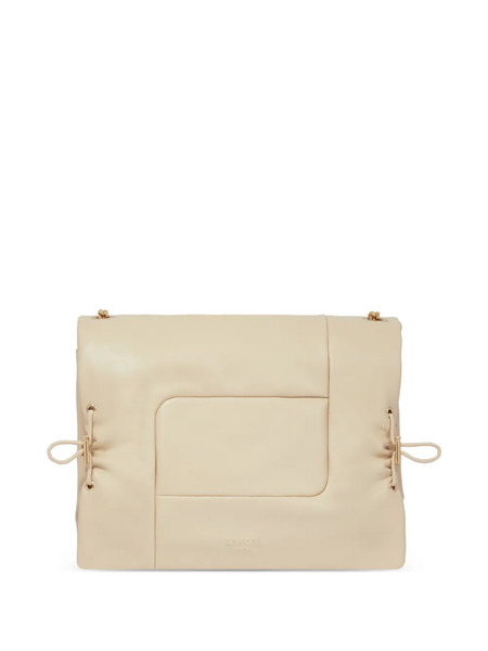  Lancel Billie Chain Leather Cross Body Bag - Neutrals 