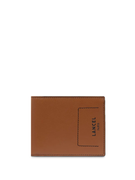  Lancel 8cc Bi-fold Leather Wallet - Brown 