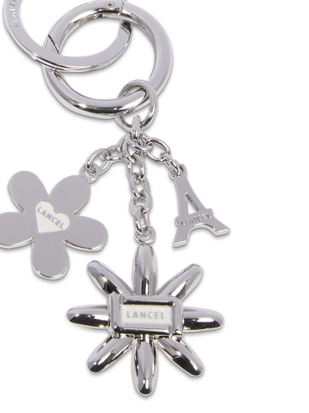 Lancel Champ De Mars Logo-engraved Keyring - Silver 