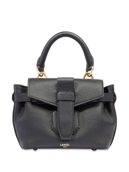  Lancel Charlie Leather Mini Handbag - Black 