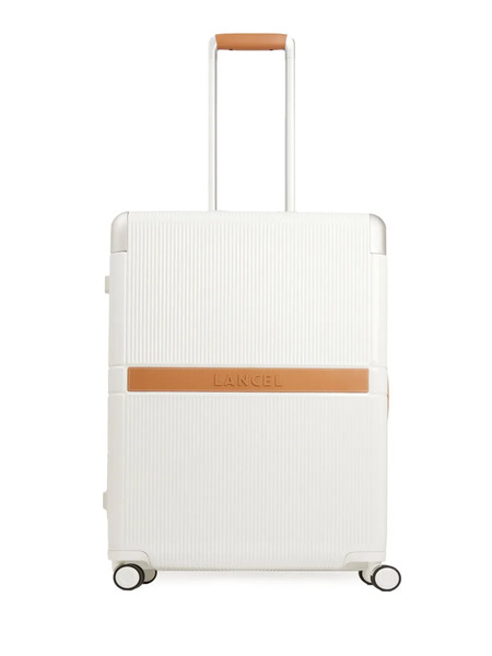  Lancel Empreinte Leather-trimmed Suitcase - White 
