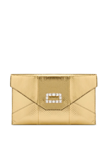  Lancel Envelope Clutch Bag - Gold 