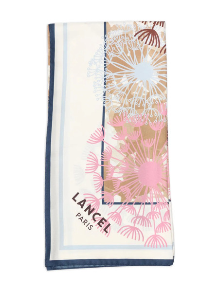  Lancel Floral-print Scarf - Neutrals 