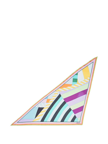  Lancel Geometric Triangle Scarf - Pink 