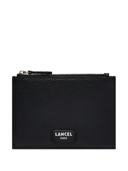  Lancel Gusset Zip Cardholder - Black 