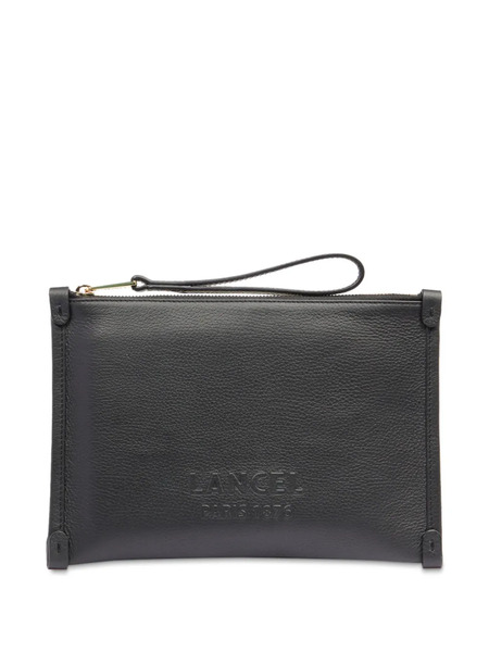  Lancel Jour De Lancel Leather Clutch Bag - Black 