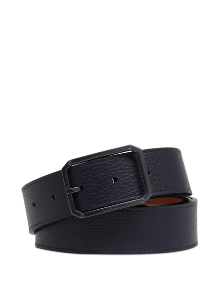  Lancel Leather Square-buckle Belt - Blue 