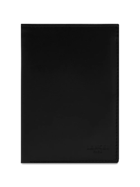  Lancel Leon Smooth Leather Wallet - Black 