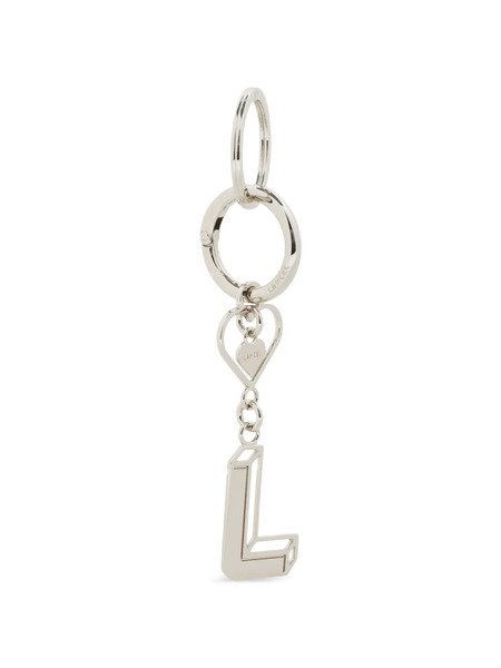  Lancel Letter-detail Keyring - Silver 