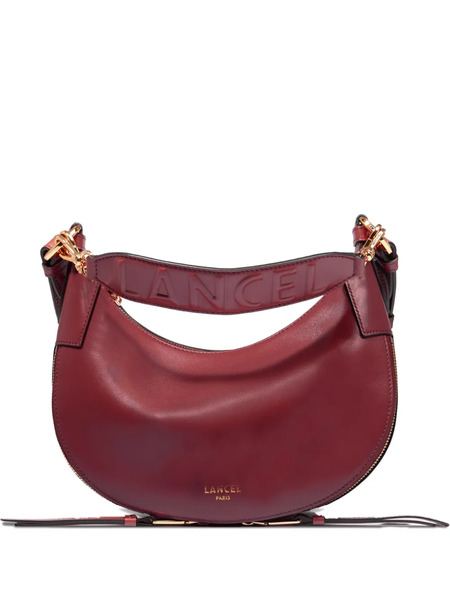  Lancel Logo Zipped Shoulder Bag - Red 