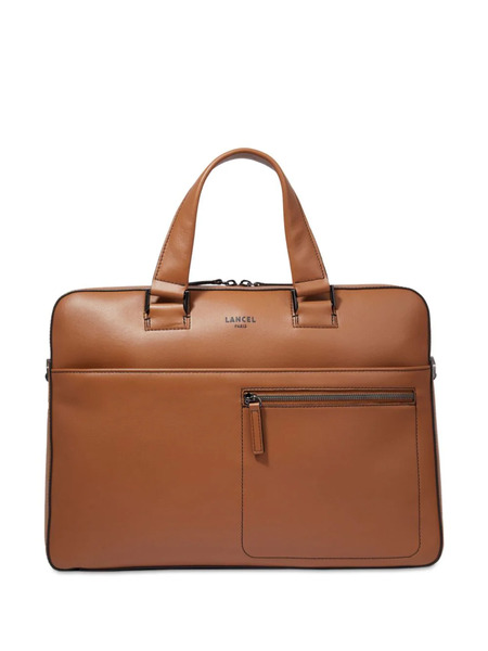  Lancel Max De Lancel Leather Briefcase - Brown 