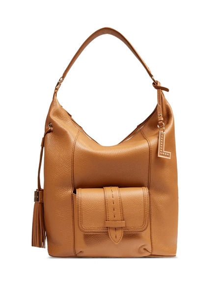  Lancel Medium Premier Flirt Tassel Shoulder Bag - Brown 