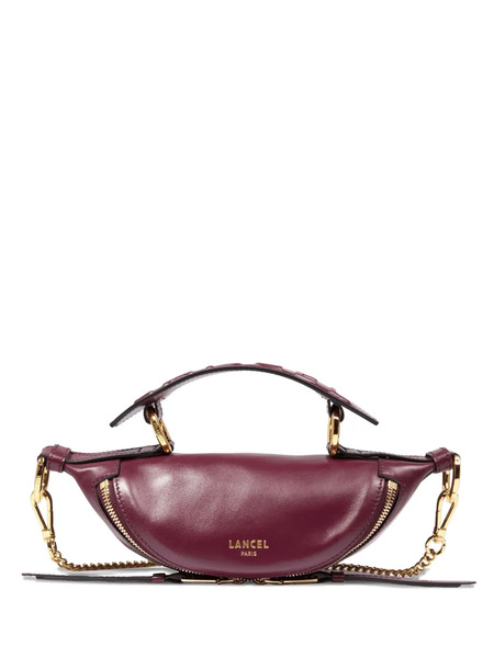  Lancel Mini Origami Zip Quilted-handle Chain Crossbody Bag - Purple 