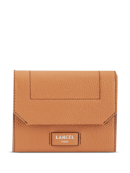  Lancel Minon Flap Compact Wallet - Brown 