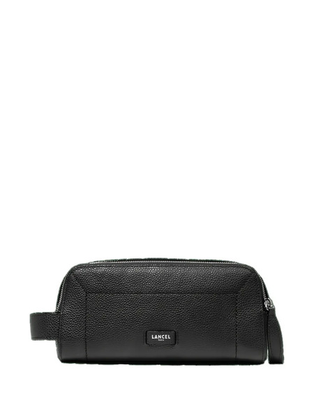  Lancel Ninon Leather Zip-top Toiletry Bag - Black 