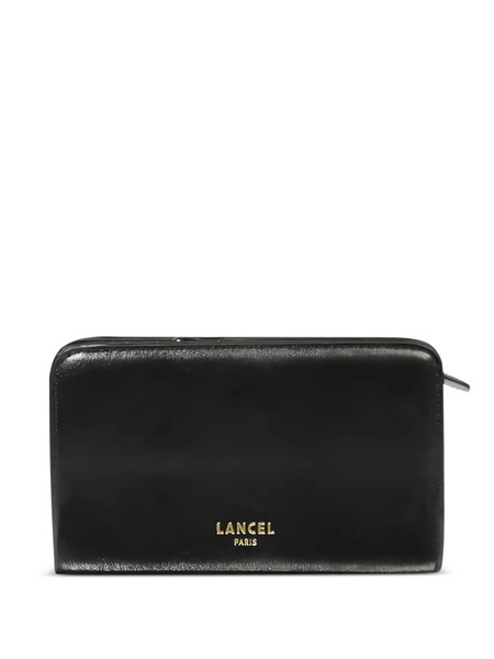  Lancel Origami Rectangular Zip Compact Wallet - Black 