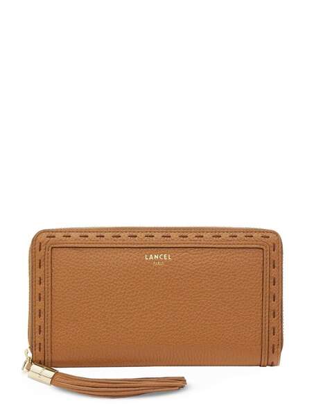 Lancel Premier Flirt Leather Long Wallet - Brown 