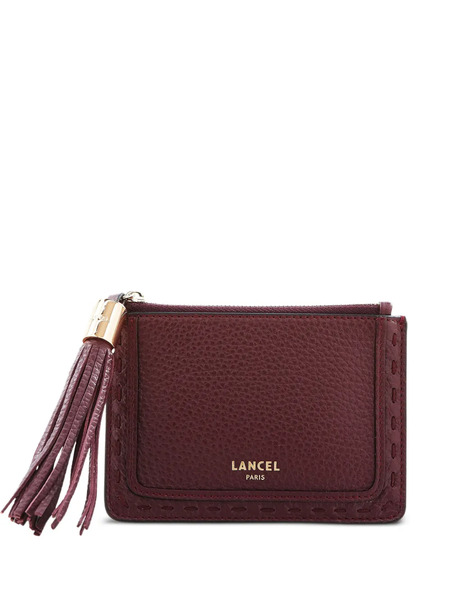  Lancel Premier Flirt Tassel Zip Wallet - Red 