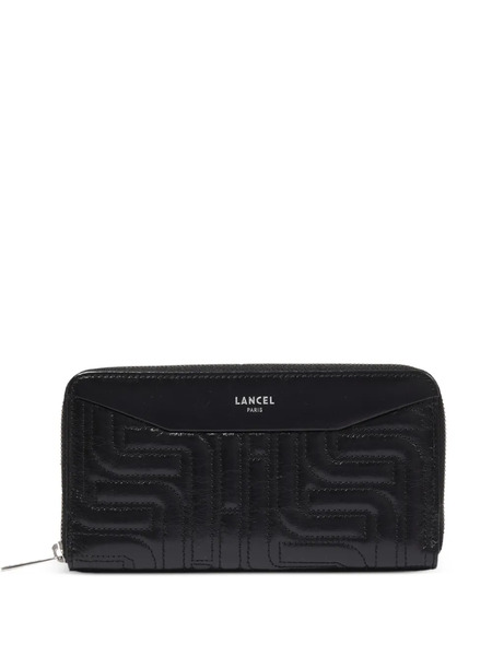  Lancel Quilted Zipped Long Wallet - Black 