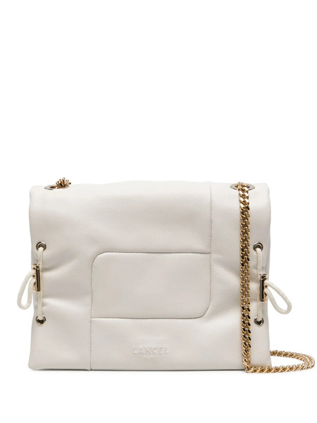  Lancel Small Billie Leather Crossbody Bag - White 