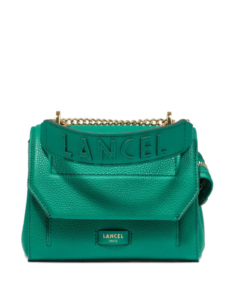  Lancel Small Ninon Flap Leather Bag - Green 