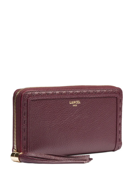 Lancel Tassel Zip-around Wallet - Red 