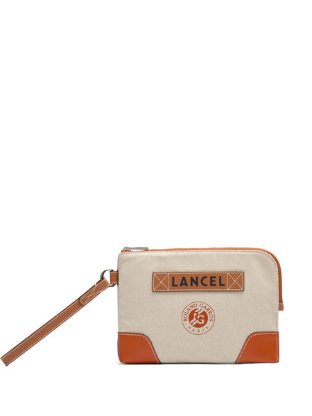 Lancel X Roland Garros Zip Pouch - Neutrals 