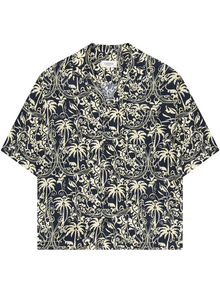  Laneus Boxy Bowling Shirt - Black 