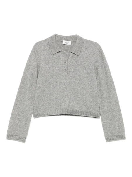  Laneus Buttoned Polo Top - Grey 