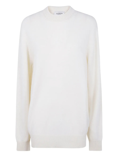  Laneus Crew-neck Merino-wool Sweater - White 
