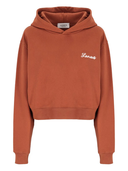  Laneus Embroidered-logo Hoodie - Orange 