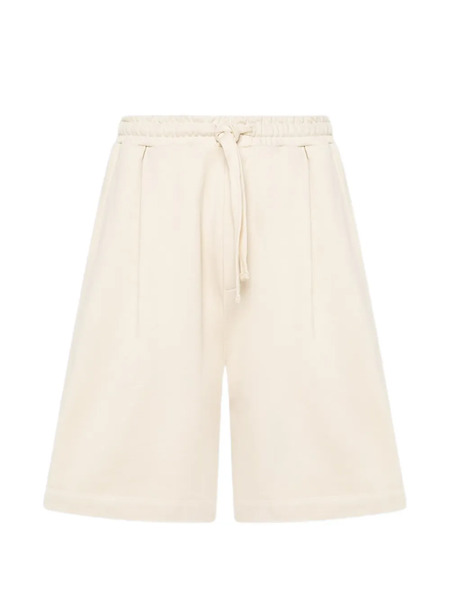  Laneus Fleece Drawstring Shorts - Neutrals 