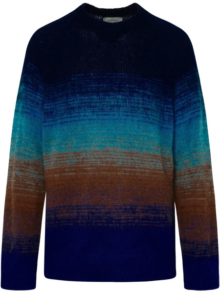  Laneus Gradient-effect Sweater - Blue 